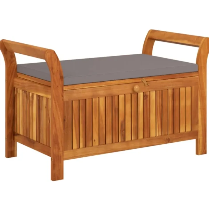 Banc de rangement extérieur en acacia