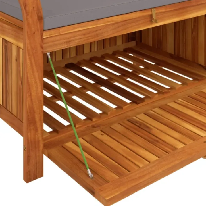Banc de rangement extérieur en acacia