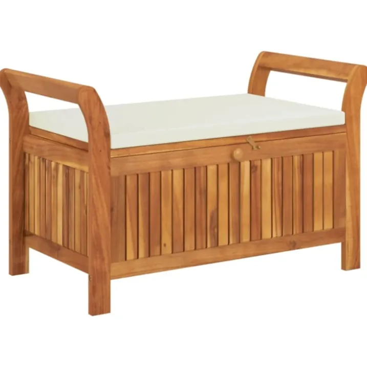 Banc de rangement extérieur en acacia