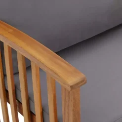 Banc en acacia avec coussins