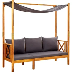 Banc extérieur avec auvent