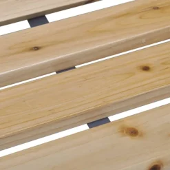 Banc à lattes en bois et fer