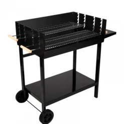 Barbecue à charbon de bois à double grilles