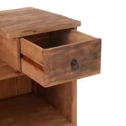 Bar en bois rangements multiples