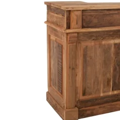 Bar en bois rangements multiples