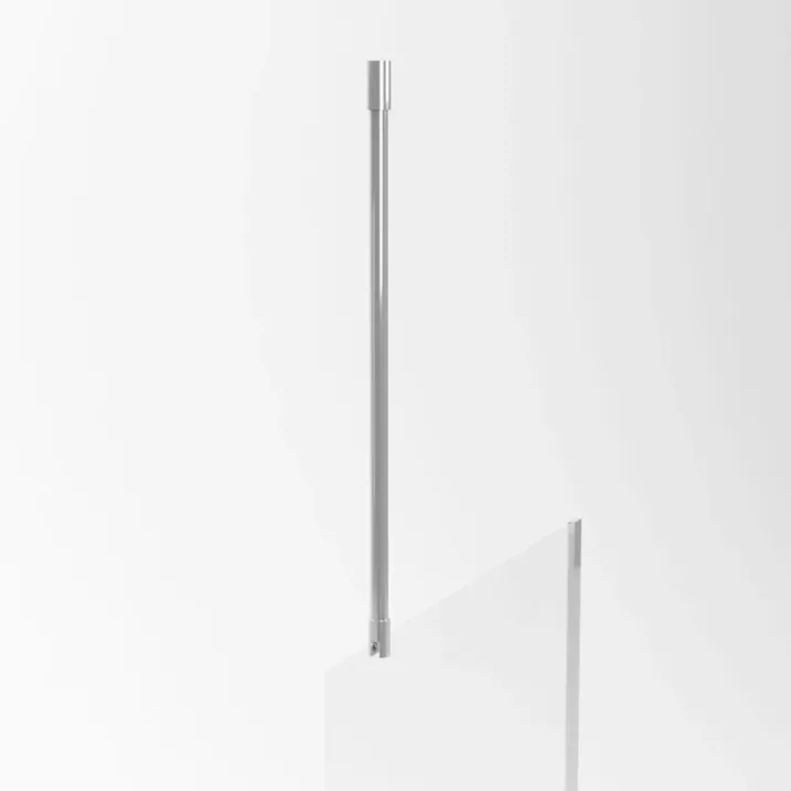 Barre de fixation plafond recoupable pour douche italienne