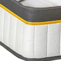 Bellecour 2.0 - Matelas ressorts ensachés + sommier bois - ferme