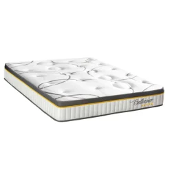 Bellecour 2.0 - Matelas ressorts ensachés + sommier bois - ferme