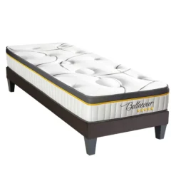 Bellecour 2.0 - Matelas ressorts ensachés + sommier bois - ferme