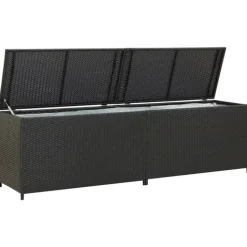 Boite de rangement de jardin en résine tressée