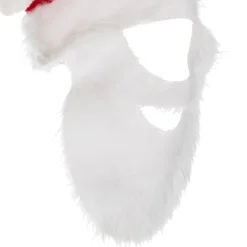 Bonnet et fausse barbe de père noël