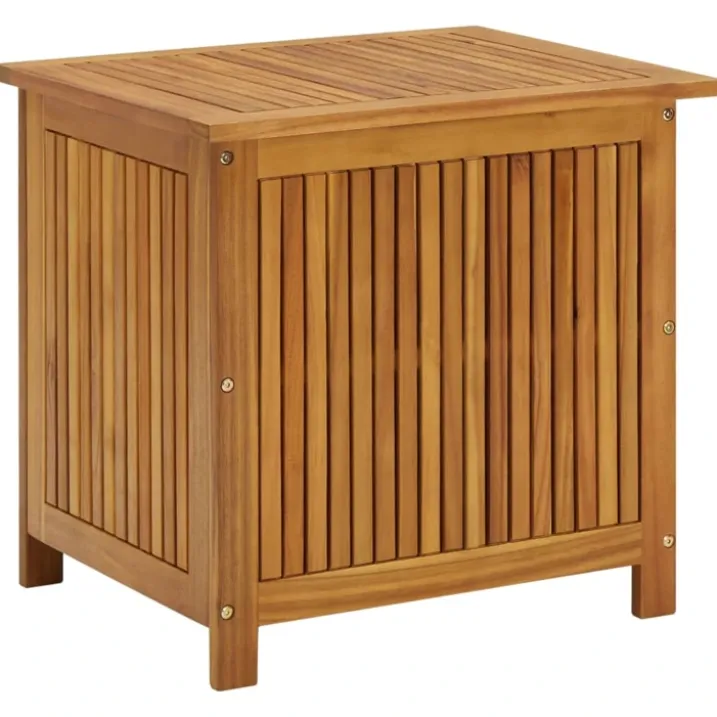Boîte de rangement extérieure en acacia