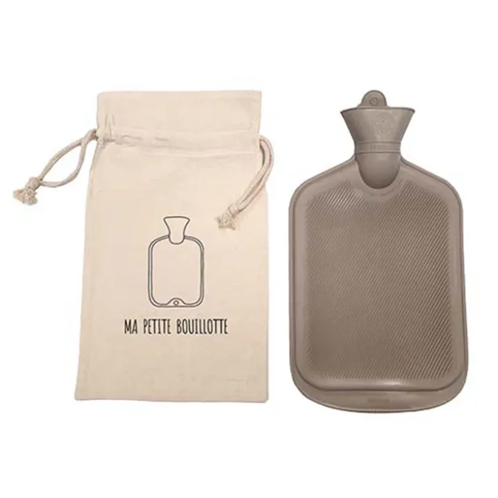 Bouillotte en caoutchouc avec sac en coton
