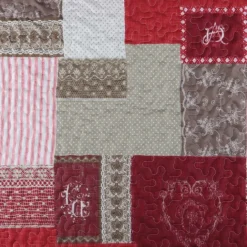 Boutis et Taies avec Imprimé Patchwork Romantique