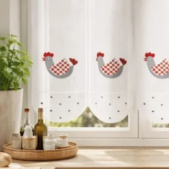 Brise bise aux broderies de poules