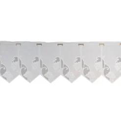 Brise bise brodé motif floral – bas à pointes droites