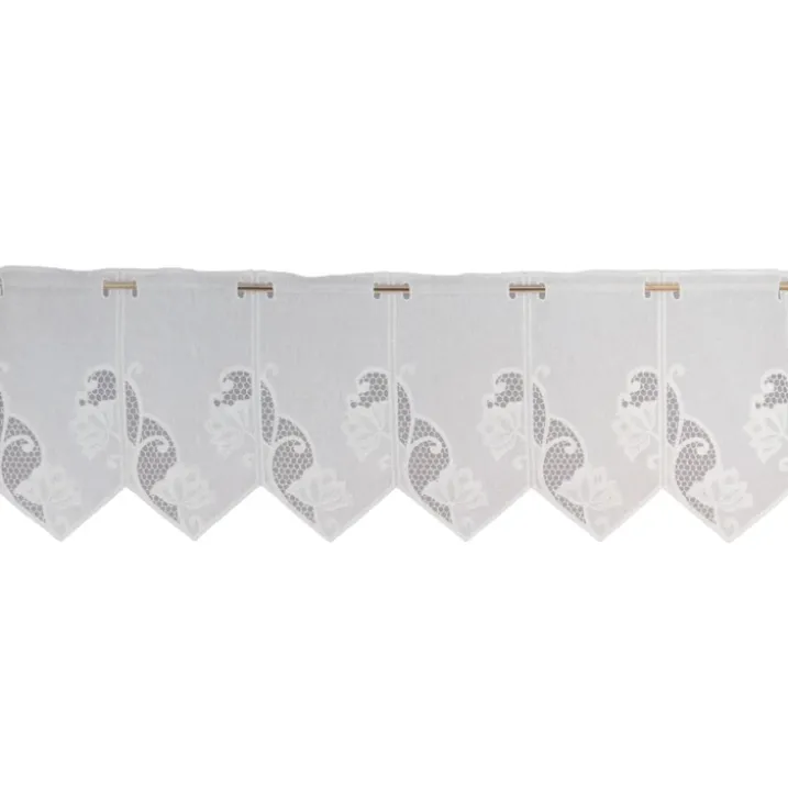 Brise bise brodé motif floral – bas à pointes droites