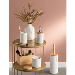 Brosse wc effet marbre