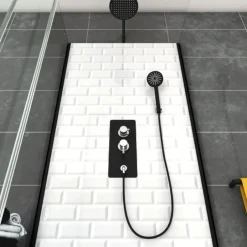Cabine de douche ambiance métro