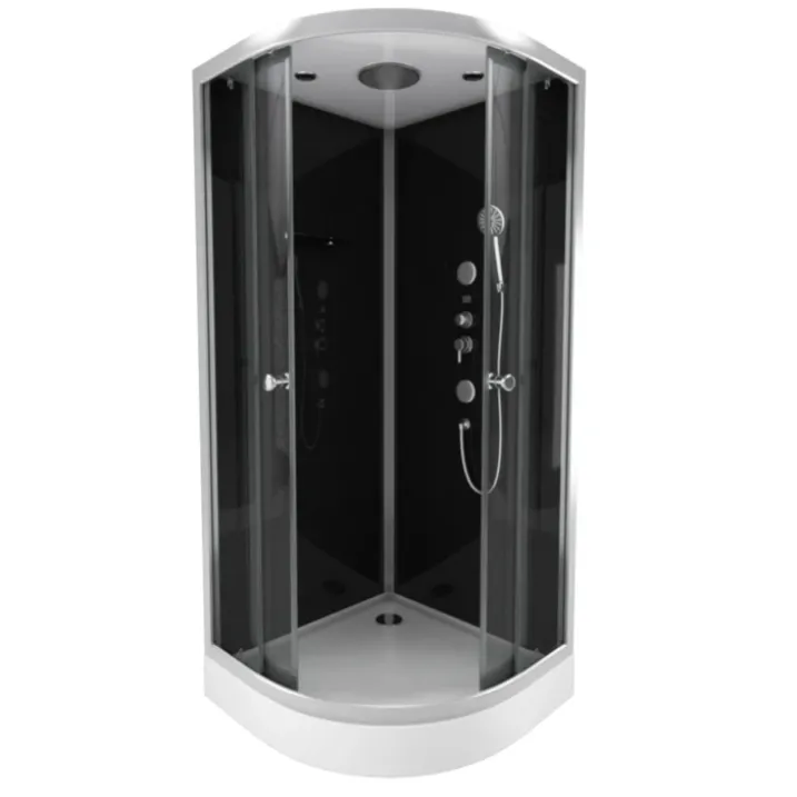Cabine de douche arrondie