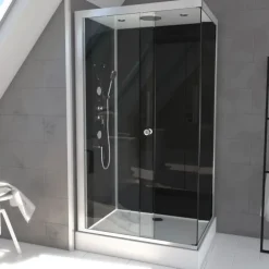 Cabine de douche avec système hydromassant