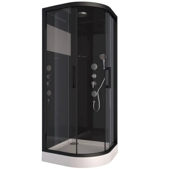 Cabine de Douche Black Mirror 2 Ronde