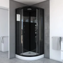 Cabine de Douche Black Mirror 2 Ronde