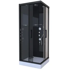 Cabine de Douche Black Mirror Carrée
