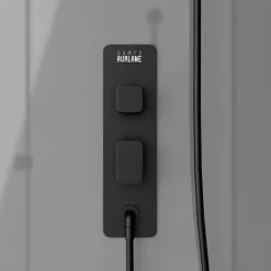 Cabine de douche 1/4 de cercle avec receveur