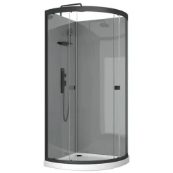 Cabine de douche 1/4 de cercle avec receveur