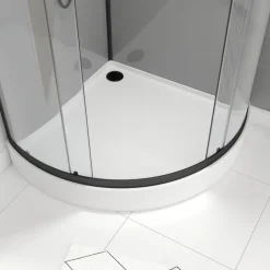 Cabine de douche 1/4 de cercle avec receveur