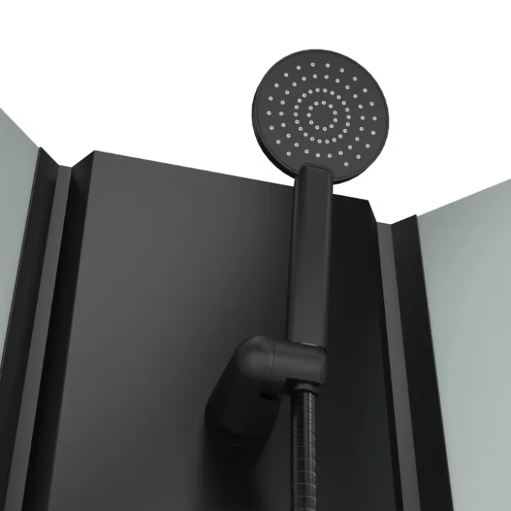 Cabine de douche 1/4 de cercle minimaliste style contemporain