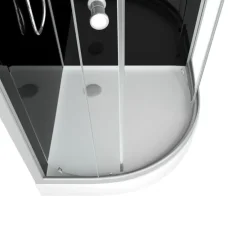 Cabine de douche 1/4 de cercle minimaliste design contemporain