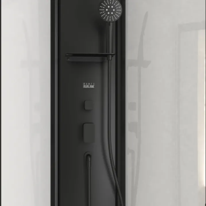 Cabine de douche 1/4 de cercle style contemporain