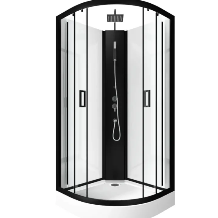 Cabine de douche en 1/4 de cercle
