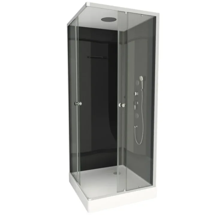 Cabine de douche ouverture angle