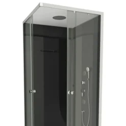 Cabine de douche ouverture angle