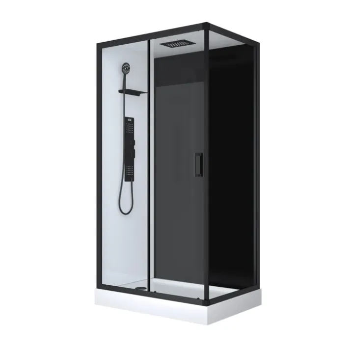 Cabine de douche rectangulaire style industrielle