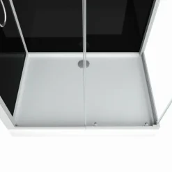 Cabine de douche rectangulaire minimaliste style contemporain