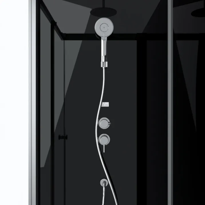 Cabine de douche rectangulaire minimaliste style contemporain