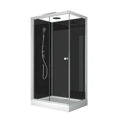 Cabine de douche rectangulaire minimaliste style contemporain