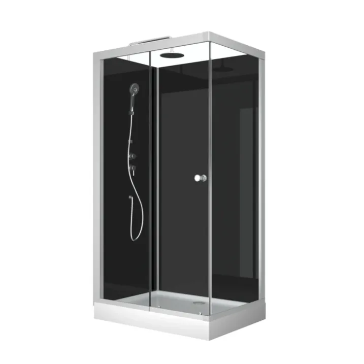 Cabine de douche rectangulaire minimaliste style contemporain