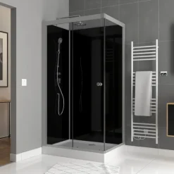 Cabine de douche rectangulaire minimaliste style contemporain