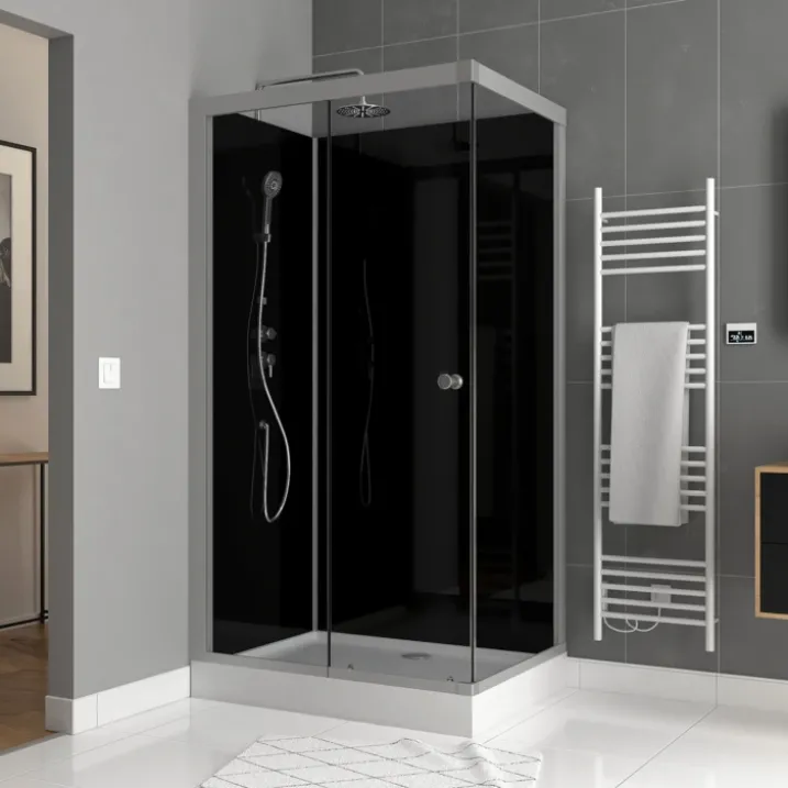 Cabine de douche rectangulaire minimaliste style contemporain