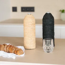 Cache bouteille en paille