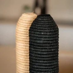Cache bouteille en paille