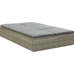 Canapé de jardin convertible avec coussin