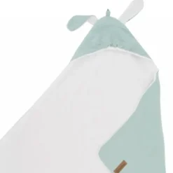 Cape de bain en gaze de coton avec oreilles de lapin