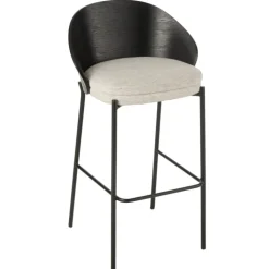 Chaise de bar design et bicolore