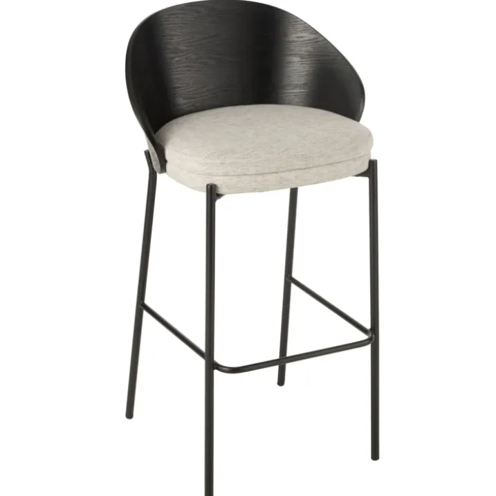 Chaise de bar design et bicolore